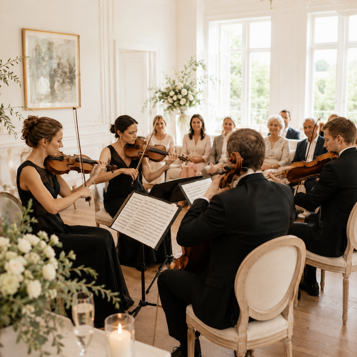 Trauerfeiern & Geburtstage und anderes werden von MABmusic durchgeführt, Violine, Streichquartett, Matthias Bruns 